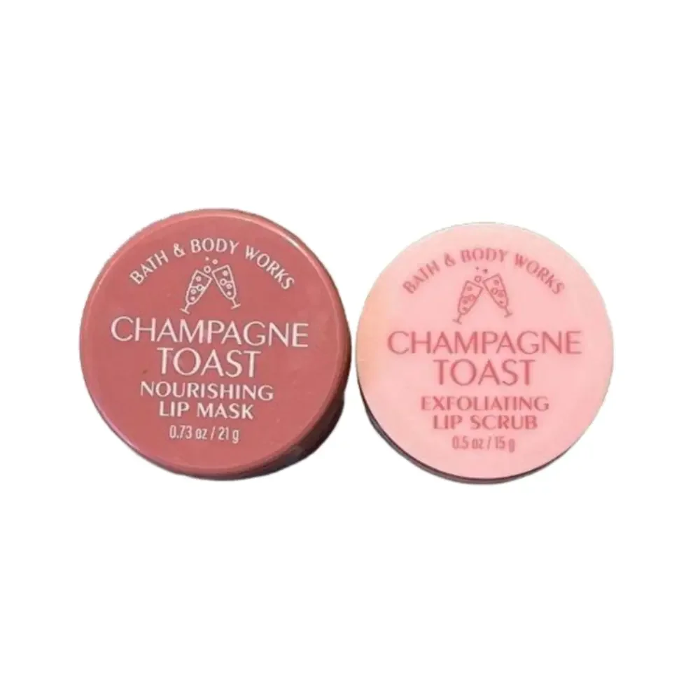 Bundle Bath&Body Works Champagne Toast Nourishing Lip Mask&Exfoliating Lip Scrub